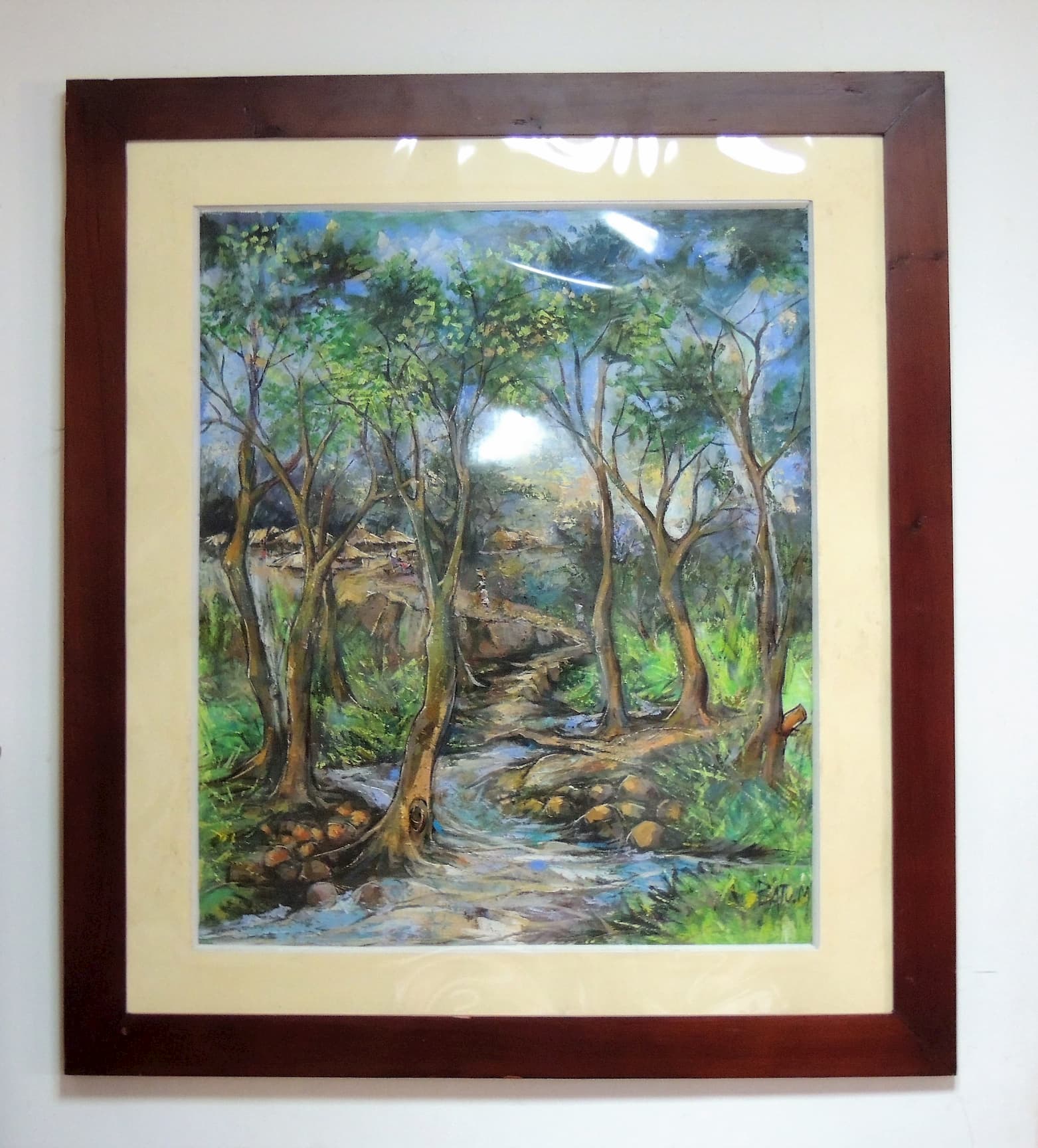 framed painting